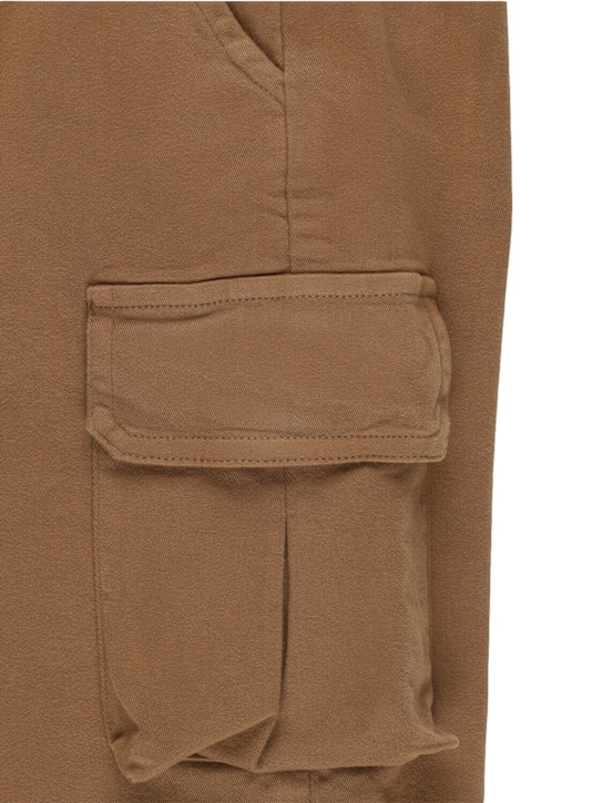 Babe & Tess: Cotton blend pants - Nocciola - kids-boys_1 | Luisa Via Roma