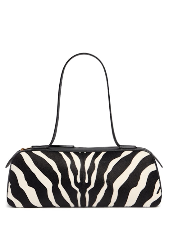 Khaite: Borsa Simona a spalla - Black/White - women_0 | Luisa Via Roma