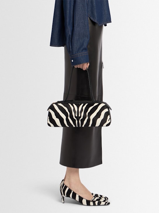 Khaite: Borsa Simona a spalla - Black/White - women_1 | Luisa Via Roma