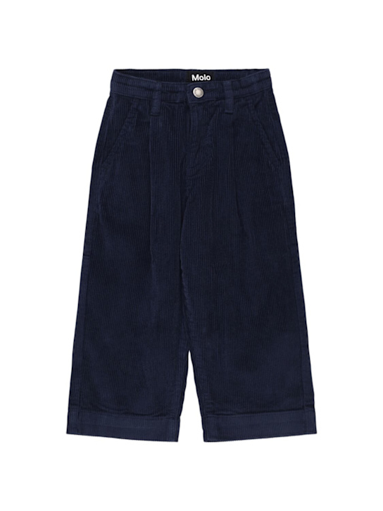 Molo: Jeans in cotone organico - Navy - kids-girls_0 | Luisa Via Roma