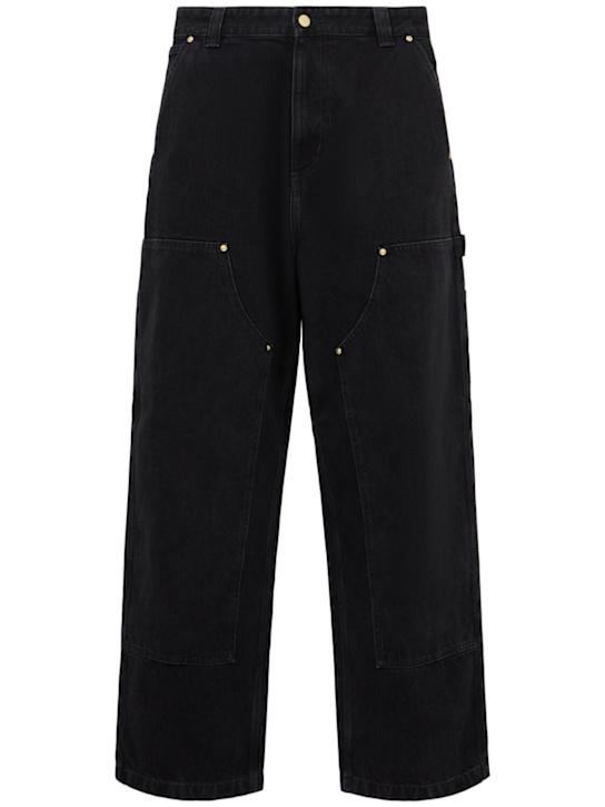 Carhartt WIP: Nash 'Smith' double knee pants - Black, Stone Wa - men_0 | Luisa Via Roma