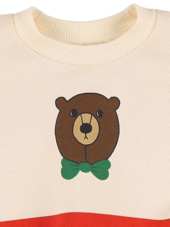 Mini Rodini: Printed organic cotton sweatshirt - Beige - kids-boys_1 | Luisa Via Roma