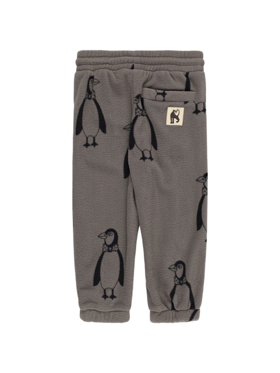 Mini Rodini: Printed recycled poly sweatpants - グレー - kids-girls_1 | Luisa Via Roma