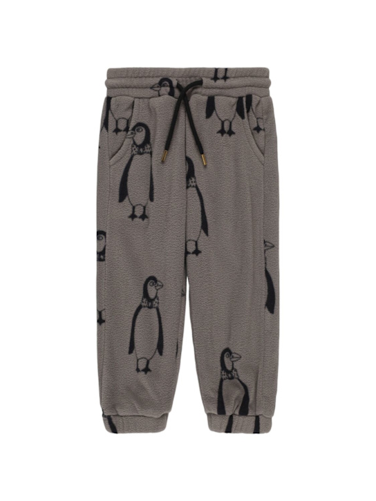 Mini Rodini: Printed recycled poly sweatpants - グレー - kids-girls_0 | Luisa Via Roma