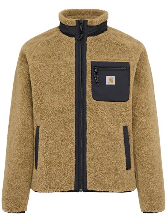 Carhartt WIP: Veste de doublure en poly Prentis - Leather / Black - men_0 | Luisa Via Roma