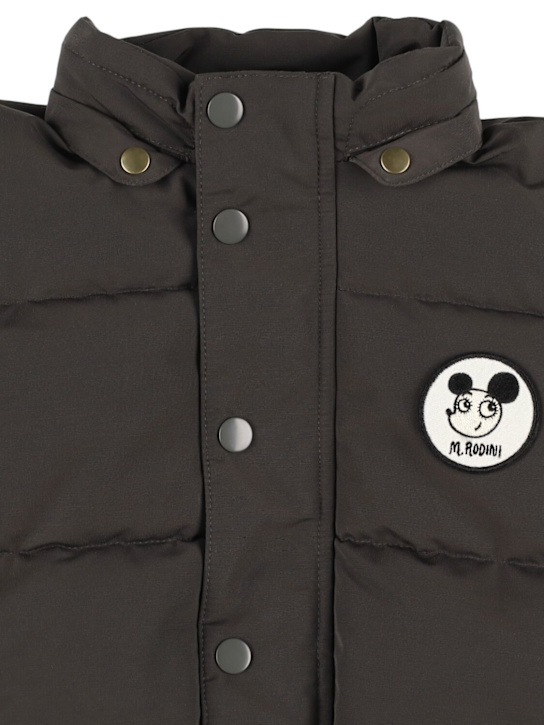 Mini Rodini: Hooded poly puffer jacket - kids-boys_1 | Luisa Via Roma