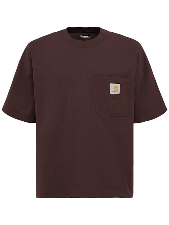Carhartt WIP: S/S Work pocket t-shirt - Palisander - men_0 | Luisa Via Roma