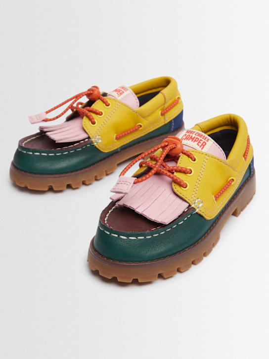 Bobo Choses: Leather & synthetic loafers - Multicolor - kids-girls_1 | Luisa Via Roma