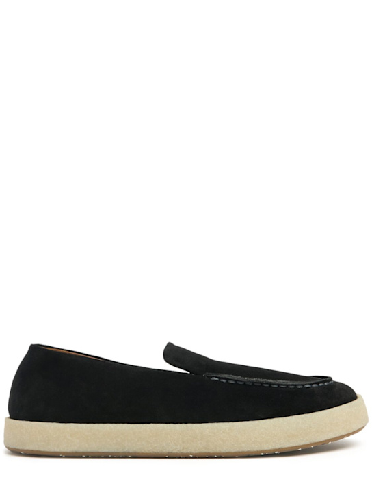 Marsell: Cassablocco reversed leather loafers - Black - men_0 | Luisa Via Roma