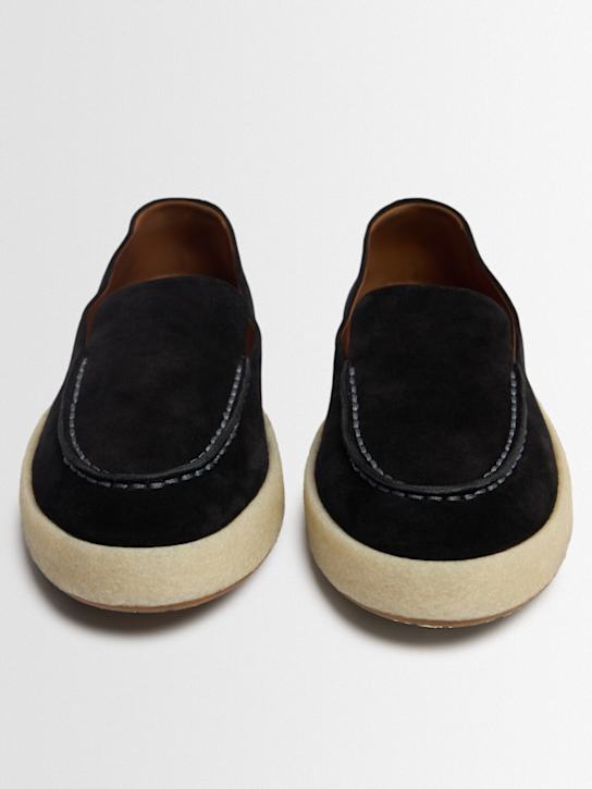 Marsell: Cassablocco reversed leather loafers - Black - men_1 | Luisa Via Roma