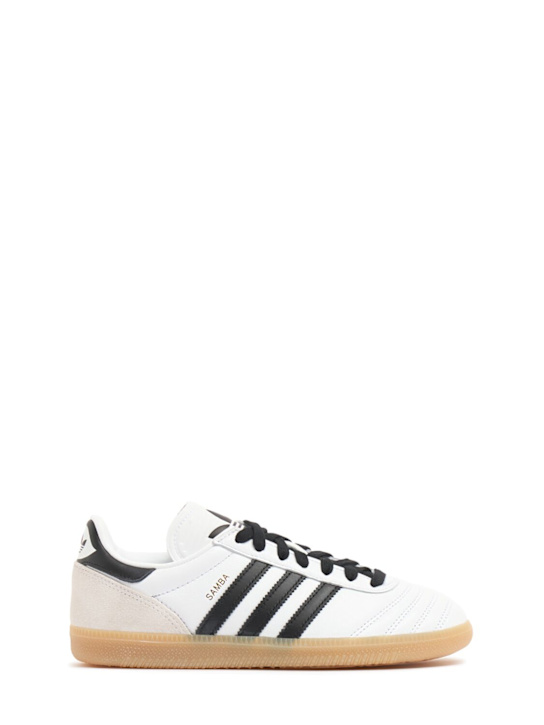 adidas Originals: Samba JP J lace-up sneakers - ホワイト - kids-girls_0 | Luisa Via Roma