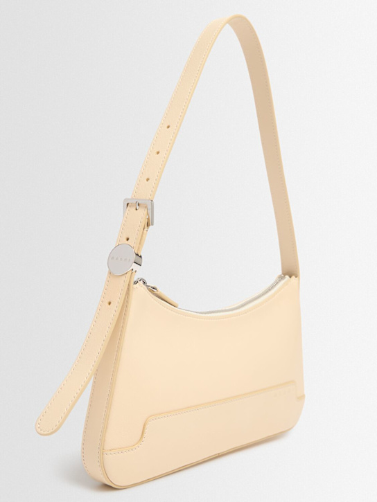 Marni: Dot leather shoulder bag - Shell - women_1 | Luisa Via Roma
