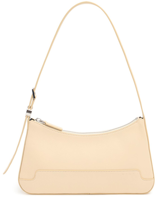 Marni: Dot leather shoulder bag - Shell - women_0 | Luisa Via Roma
