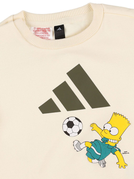 adidas Originals: Cotton blend sweatshirt & sweatpants - イエロー/ベージュ - kids-boys_1 | Luisa Via Roma