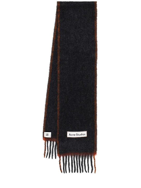 Acne Studios: Bufanda de lana - Negro - women_0 | Luisa Via Roma