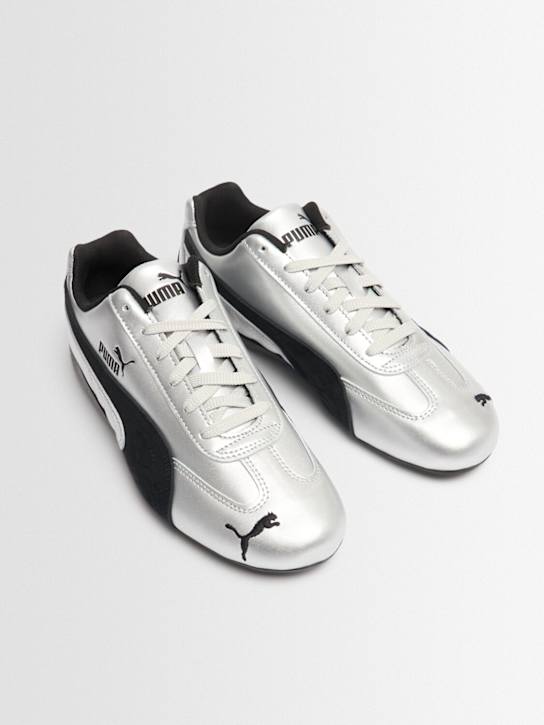 PUMA: Speedcat metallic sneakers - Puma Silver - women_1 | Luisa Via Roma