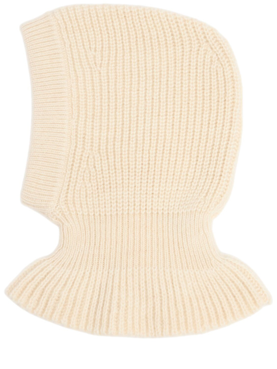 Lemaire: Alpaca blend hood - Light Cream - men_0 | Luisa Via Roma