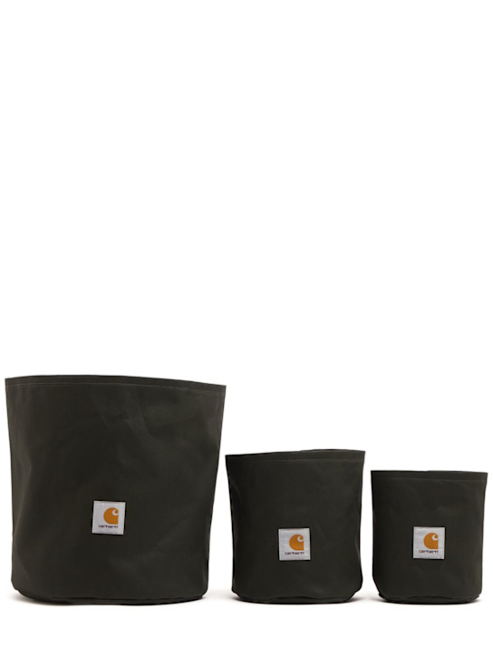 Carhartt WIP: Canvas planter set - Olive Green - men_0 | Luisa Via Roma
