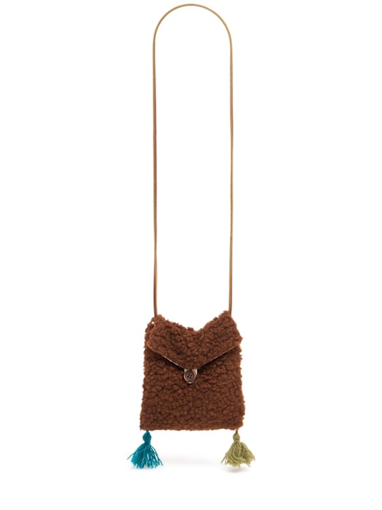 Babe & Tess: Borsa in teddy - Cioccolato - kids-girls_0 | Luisa Via Roma