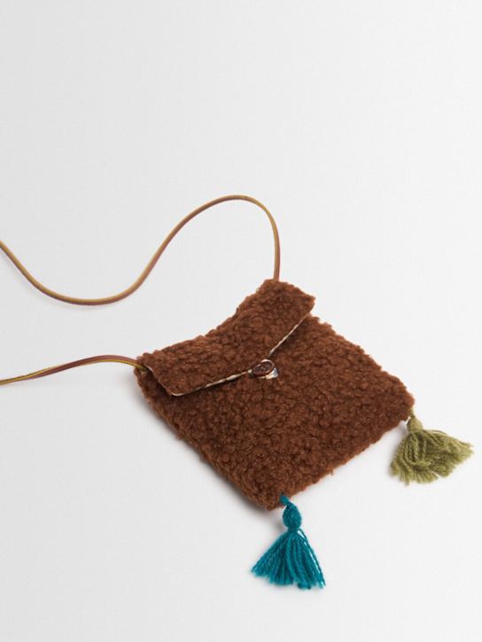 Babe & Tess: Borsa in teddy - Cioccolato - kids-girls_1 | Luisa Via Roma