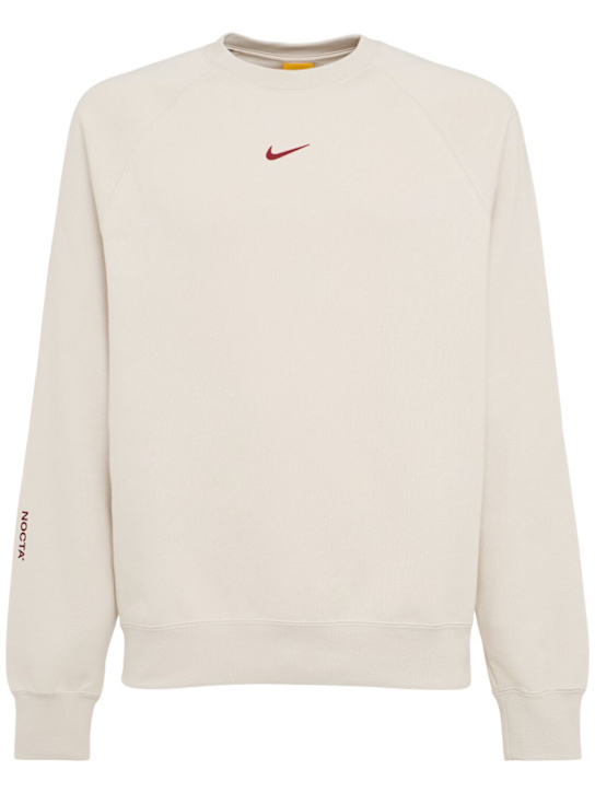 Nike: Nocta cotton blend crewneck sweatshirt - men_0 | Luisa Via Roma