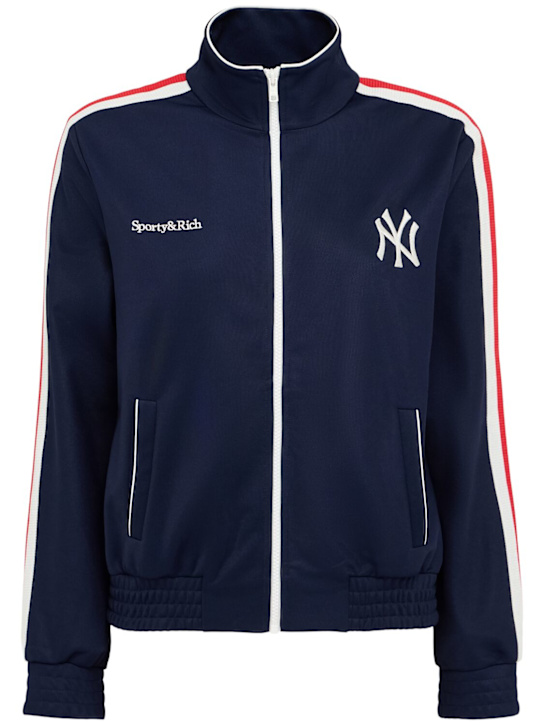 Sporty & Rich: Yankees Serif track jacket - women_0 | Luisa Via Roma