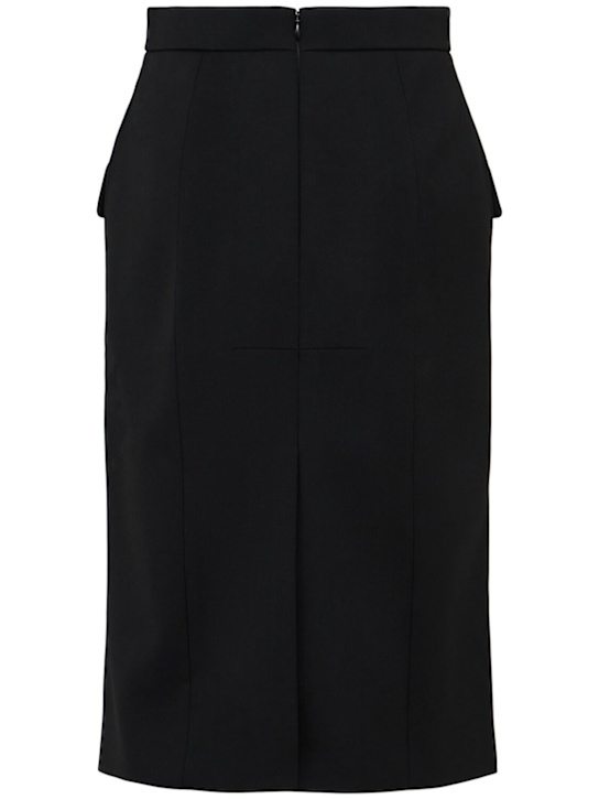 McQueen: Dart stretch gabardine skirt - women_1 | Luisa Via Roma