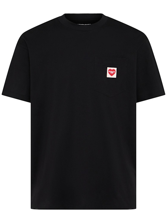 Carhartt WIP: Heart pocket cotton t-shirt - Black / Red - men_0 | Luisa Via Roma
