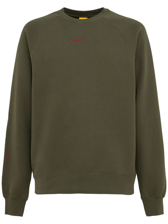 Nike: Nocta cotton blend crewneck sweatshirt - men_0 | Luisa Via Roma