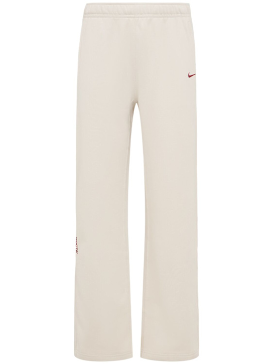 Nike: Pantaloni dritti Nocta in misto cotone - Orewood - men_0 | Luisa Via Roma