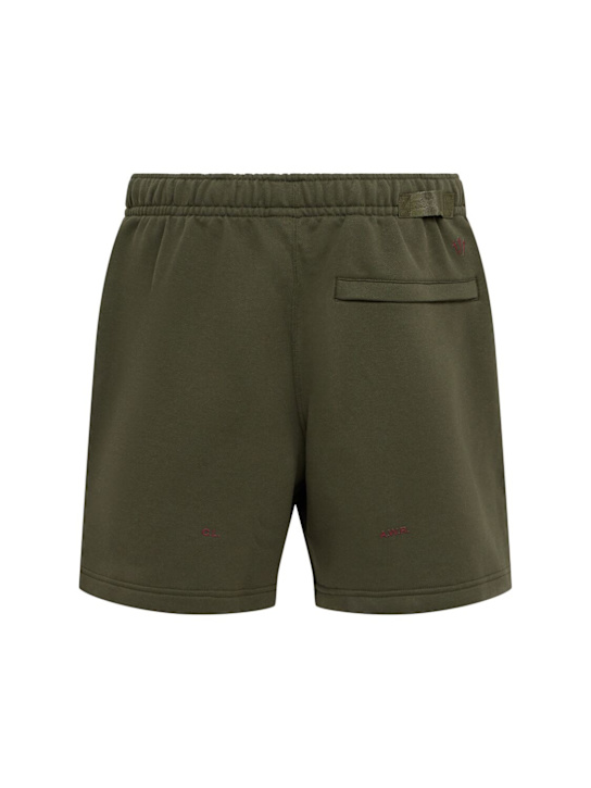 Nike: Nocta Cardinal cotton blend shorts - Cargo Khaki - men_1 | Luisa Via Roma