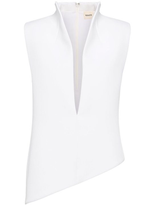 Khaite: Von poly top - ホワイト - women_0 | Luisa Via Roma