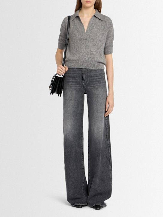 Khaite: Dane high waisted denim jeans - Grigio - women_1 | Luisa Via Roma