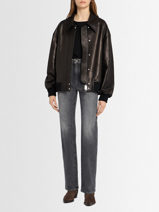 Khaite: Jean droit Danielle - Gris - women_1 | Luisa Via Roma