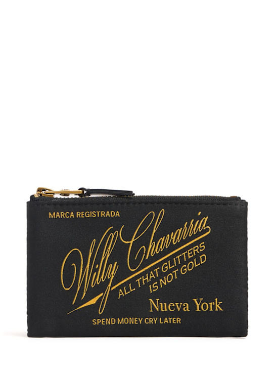 Willy Chavarria: Logo wallet with zip - men_0 | Luisa Via Roma
