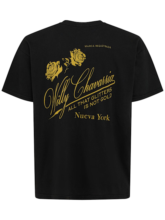 Willy Chavarria: Proverb Easy t-shirt - Black - men_0 | Luisa Via Roma