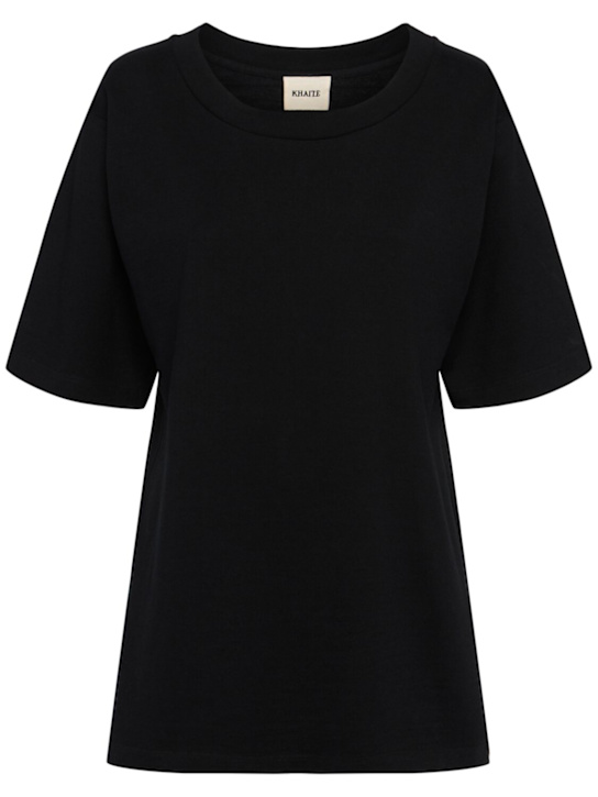 Khaite: Allen silk top - ブラック - women_0 | Luisa Via Roma