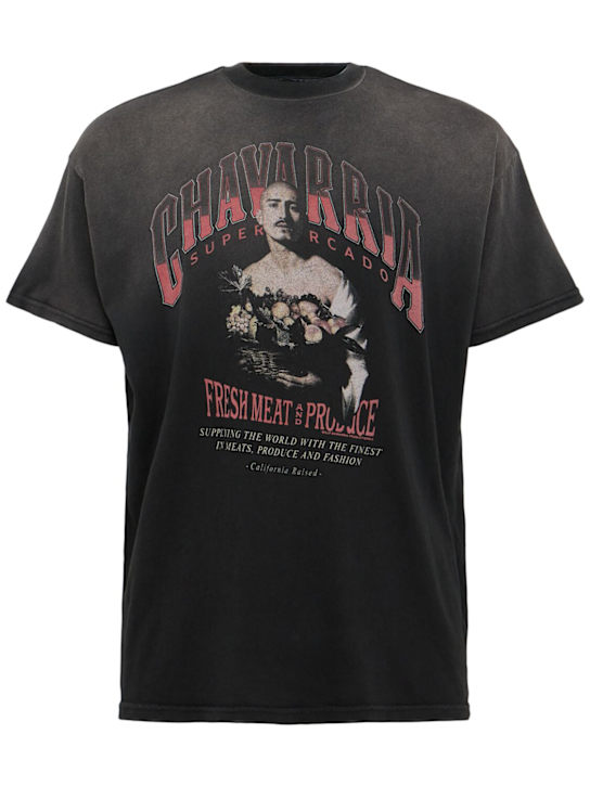 Willy Chavarria: San Chachi Produce Easy t-shirt - Black - men_0 | Luisa Via Roma