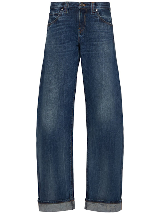Khaite: Karo straight leg denim jeans - ブルー - women_0 | Luisa Via Roma