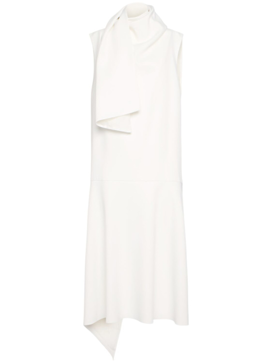 Khaite: Loell acetate blend midi dress - ホワイト - women_0 | Luisa Via Roma