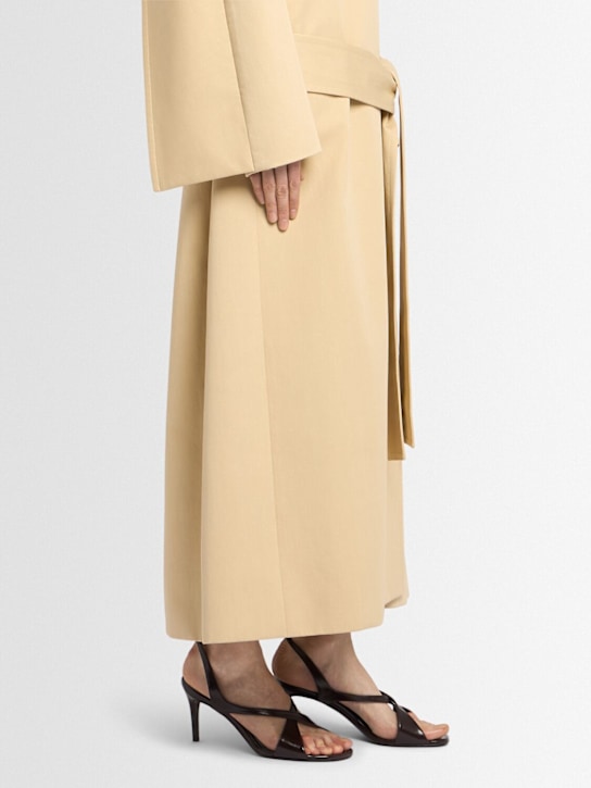 Khaite: 75mm Liria leather ankle strap sandals - women_1 | Luisa Via Roma