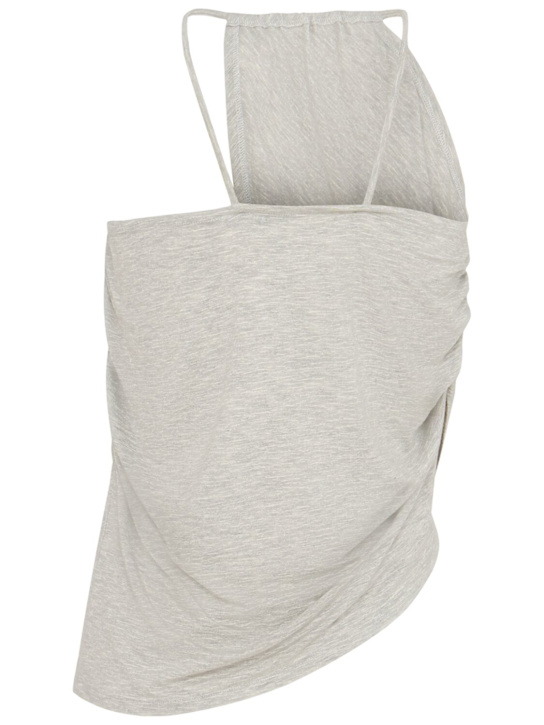 REV: The Jamie draped top - Gris - women_1 | Luisa Via Roma