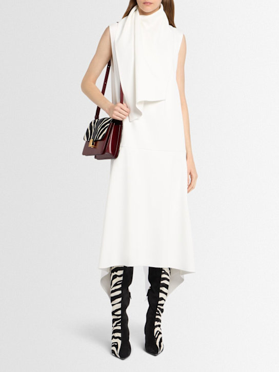 Khaite: Loell acetate blend midi dress - ホワイト - women_1 | Luisa Via Roma
