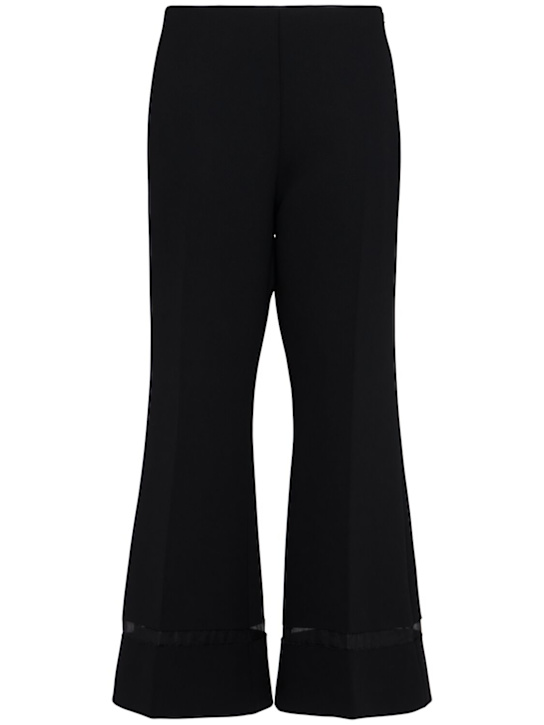 Khaite: Wallace flared poly pants - ブラック - women_0 | Luisa Via Roma