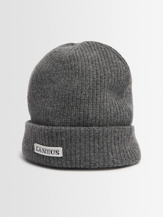 Laneus: Gorro beanie de punto de lana - Gris - kids-boys_1 | Luisa Via Roma