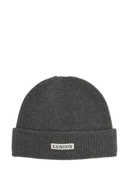 Laneus: Gorro beanie de punto de lana - Gris - kids-boys_0 | Luisa Via Roma