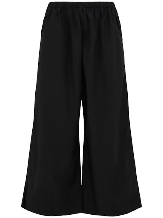 Acne Studios: Wide cotton pants - Black - men_0 | Luisa Via Roma
