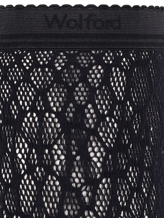 Wolford: Collant a rete Reptile - Nero - women_1 | Luisa Via Roma