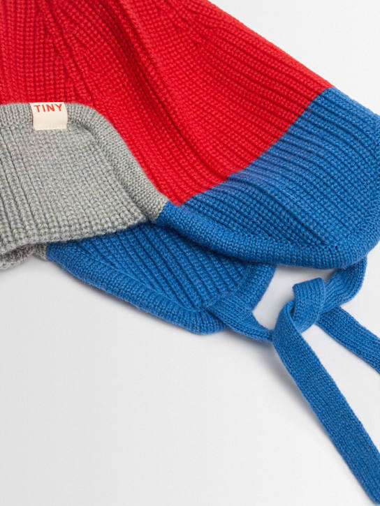 Tiny Cottons: Color block wool blend hat - マルチカラー - kids-boys_1 | Luisa Via Roma