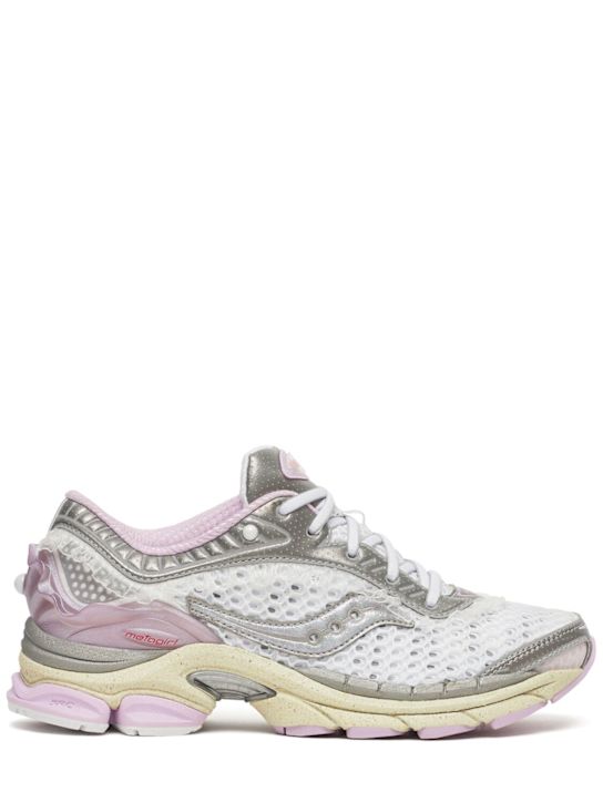 Saucony: Metagirl Progrid Paramount sneakers - Moon/Lilac - women_0 | Luisa Via Roma